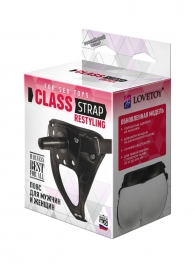 Черный пояс для насадок CLASS STRAP Restyling - LOVETOY (А-Полимер) - купить с доставкой в Димитровграде
