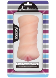 Телесный мастурбатор-вагина X-Basic Pocket Pussy без вибрации - Lovetoy - в Димитровграде купить с доставкой