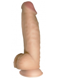 Телесный реалистичный фаллоимитатор на черных трусиках Real Big Strap-On - 34,5 см. - LOVETOY (А-Полимер) - купить с доставкой в Димитровграде