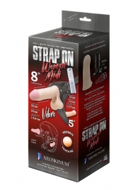 Вибрострапон Woman Midi с вагинальной пробкой - 22 см. - LOVETOY (А-Полимер) - купить с доставкой в Димитровграде