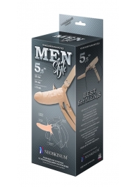 Телесный мужской парапротез MEN STYLE - 15 см. - LOVETOY (А-Полимер) - купить с доставкой в Димитровграде