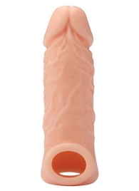 Телесная насадка EXTENDER WITH BALL STRAP 5.5 - 14 см. - Dream Toys - в Димитровграде купить с доставкой