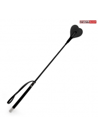 Черный стек с наконечником-сердечком - 54 см. - Notabu - купить с доставкой в Димитровграде