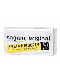 Презервативы Sagami Original 0.02 L-size увеличенного размера - 10 шт. - Sagami - купить с доставкой в Димитровграде