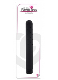 Черная насадка для анального душа ANAL DOUCHE - 15 см. - Dream Toys - купить с доставкой в Димитровграде
