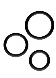 Набор из 3 эрекционных колец SILICONE COCKRINGS - Dream Toys - в Димитровграде купить с доставкой