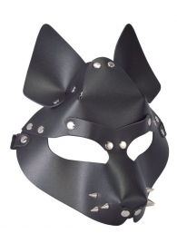 Черная маска Wolf с шипами - Sitabella - купить с доставкой в Димитровграде