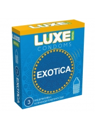 Текстурированные презервативы LUXE Royal Exotica - 3 шт. - Luxe - купить с доставкой в Димитровграде