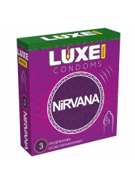 Презервативы с увеличенным количеством смазки LUXE Royal Nirvana - 3 шт. - Luxe - купить с доставкой в Димитровграде