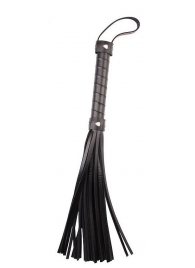 Черная многохвостая плеть Pleasure Whip - 46 см. - Chisa - купить с доставкой в Димитровграде
