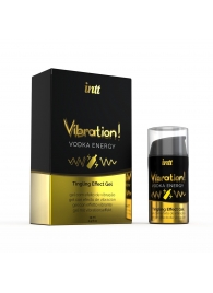 Жидкий интимный гель с эффектом вибрации Vibration! Vodka Energy - 15 мл. - INTT - купить с доставкой в Димитровграде