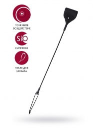 Черный гладкий стек с тонкой ручкой - 48 см. - ToyFa - купить с доставкой в Димитровграде