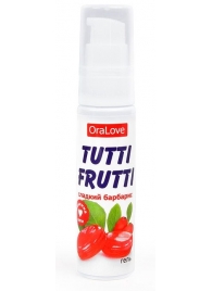 Гель-смазка Tutti-frutti со вкусом барбариса - 30 гр. - Биоритм - купить с доставкой в Димитровграде