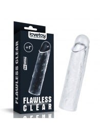 Прозрачная насадка-удлинитель Flawless Clear Penis Sleeve Add 1 - 15,5 см. - Lovetoy - в Димитровграде купить с доставкой