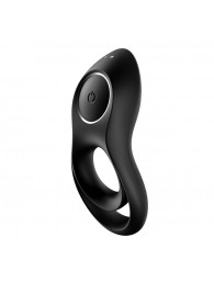 Черное эрекционное виброкольцо Legendary Duo - Satisfyer - в Димитровграде купить с доставкой