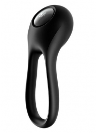 Черное эрекционное виброкольцо Majestic Duo - Satisfyer - в Димитровграде купить с доставкой