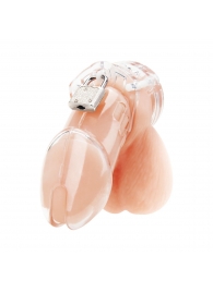 Прозрачная клетка целомудрия Acrylic See-thru Chastity Cage - BlueLine - купить с доставкой в Димитровграде