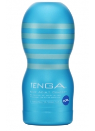Мастурбатор с охлаждающей смазкой TENGA Original Vacuum Cup Cool - Tenga - в Димитровграде купить с доставкой