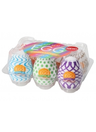 Набор из 6 мастурбаторов Tenga EGG IV с различным рельефом - Tenga - в Димитровграде купить с доставкой