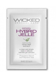 Гель-лубрикант на водно-силиконовой основе Simply Hybrid Jelle - 3 мл. - Wicked - купить с доставкой в Димитровграде