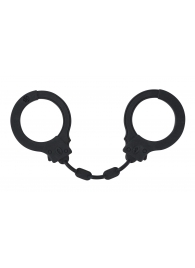 Черные силиконовые наручники Suppression - Lola Games - купить с доставкой в Димитровграде