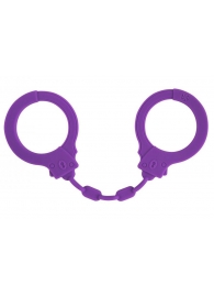 Фиолетовые силиконовые наручники Suppression - Lola Games - купить с доставкой в Димитровграде