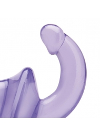 Фиолетовый безремневой страпон Strapless Strap-On - Lux Fetish - купить с доставкой в Димитровграде