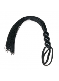 Черная силиконовая плеть Silicone Whip - 32 см. - Easy toys - купить с доставкой в Димитровграде