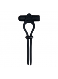 Черное эрекционное лассо с вибропулей Black Tie Affair - Zero Tolerance - в Димитровграде купить с доставкой