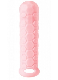 Розовый фаллоудлинитель Homme Long - 15,5 см. - Lola Games - в Димитровграде купить с доставкой