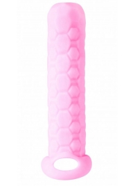Розовый фаллоудлинитель Homme Long - 13,5 см. - Lola Games - в Димитровграде купить с доставкой