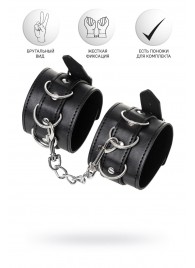 Черные наручники Anonymo на сцепке - ToyFa - купить с доставкой в Димитровграде
