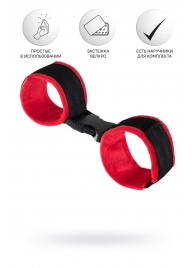 Красно-черные велюровые оковы Anonymo - ToyFa - купить с доставкой в Димитровграде