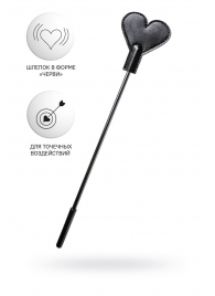 Черный стек со шлепком в форме сердца Anonymo - 35 см. - ToyFa - купить с доставкой в Димитровграде