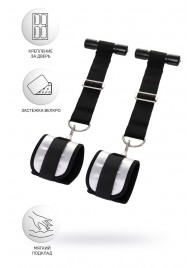 Черно-серебристые фиксаторы для рук на дверь Anonymo - ToyFa - купить с доставкой в Димитровграде