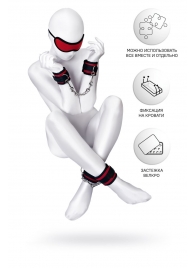 Красно-черный бондажный набор Anonymo - ToyFa - купить с доставкой в Димитровграде