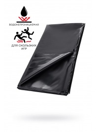 Черная простыня для секса из ПВХ - 220 х 200 см. - ToyFa - купить с доставкой в Димитровграде