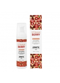 Разогревающее массажное масло  с ароматом клубники Gourmet Strawberry - 50 мл. - Exsens - купить с доставкой в Димитровграде