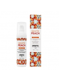 Разогревающее массажное масло Gourmet White Peach Organic с органическими ингредиентами - 50 мл. - Exsens - купить с доставкой в Димитровграде