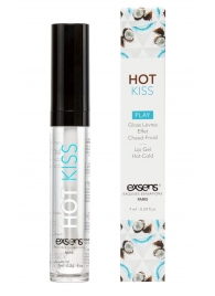 Блеск для губ Hot Kiss Coconut с ароматом кокоса - 7 мл. - Exsens - купить с доставкой в Димитровграде