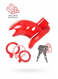 Красный мужской пояс верности из пластика - ToyFa - купить с доставкой в Димитровграде