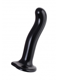 Черный стимулятор для пар P G-Spot Dildo Size M - 18 см. - Strap-on-me - в Димитровграде купить с доставкой