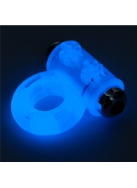 Голубое, светящееся в темноте эрекционное виброкольцо Lumino Play Vibrating Penis Ring - Lovetoy - в Димитровграде купить с доставкой