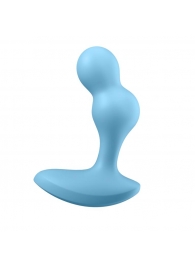Голубой анальный вибростимулятор Deep Driver - 11,2 см. - Satisfyer - в Димитровграде купить с доставкой