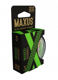 Презервативы в пластиковом кейсе MAXUS AIR Mixed - 3 шт. - Maxus - купить с доставкой в Димитровграде