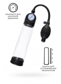 Прозрачная механическая помпа Roald с манометром - Sexus - в Димитровграде купить с доставкой