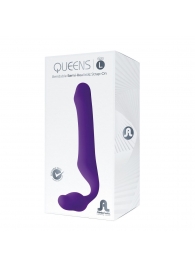 Фиолетовый безремневой страпон Queens L - Adrien Lastic - купить с доставкой в Димитровграде