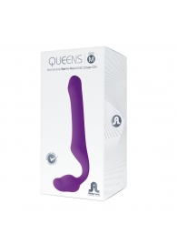 Лиловый безремневой страпон Queens M - Adrien Lastic - купить с доставкой в Димитровграде
