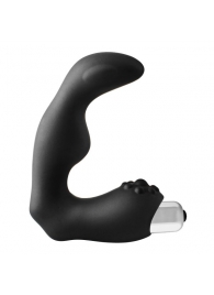 Черный вибромассажер простаты FantASStic Vibrating Prostate Massager - 11,3 см. - Dream Toys - в Димитровграде купить с доставкой