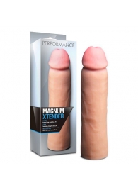 Телесная фаллическая насадка на пенис Magnum Xtender - 23 см. - Blush Novelties - в Димитровграде купить с доставкой